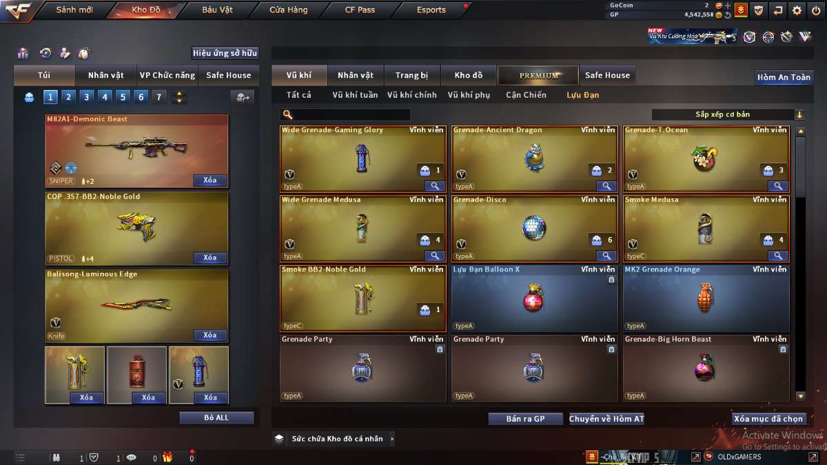 shop acc cf uy tin gia re